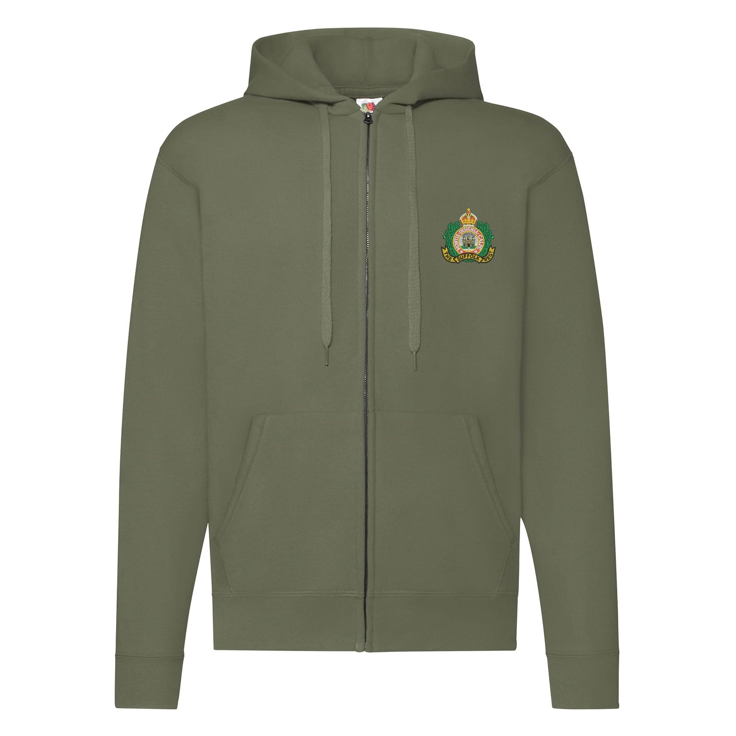 Suffolk Regiment Zipped Hoodie