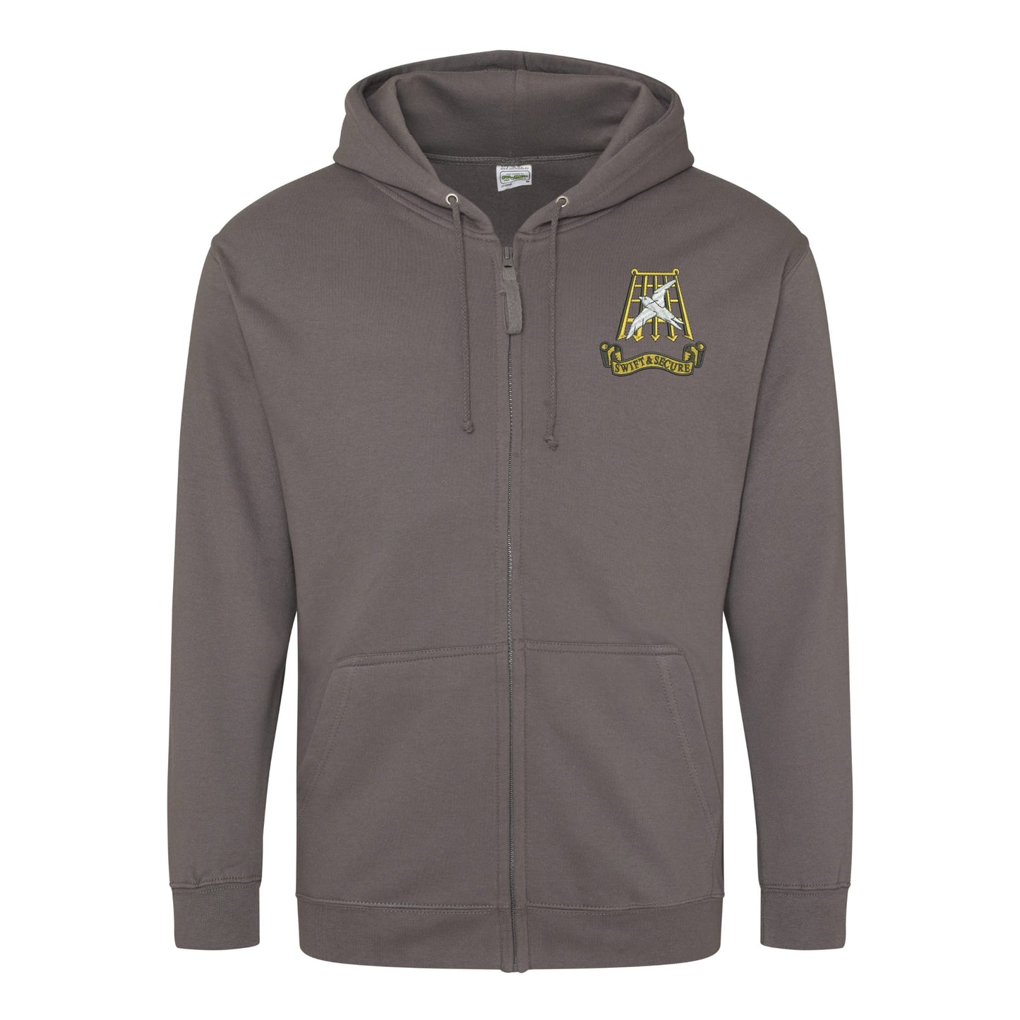 Swift and Secure Zipped Hoodie