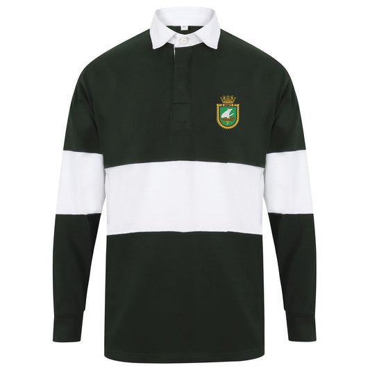 UK Maritime Component Command Long Sleeve Panelled Rugby Shirt