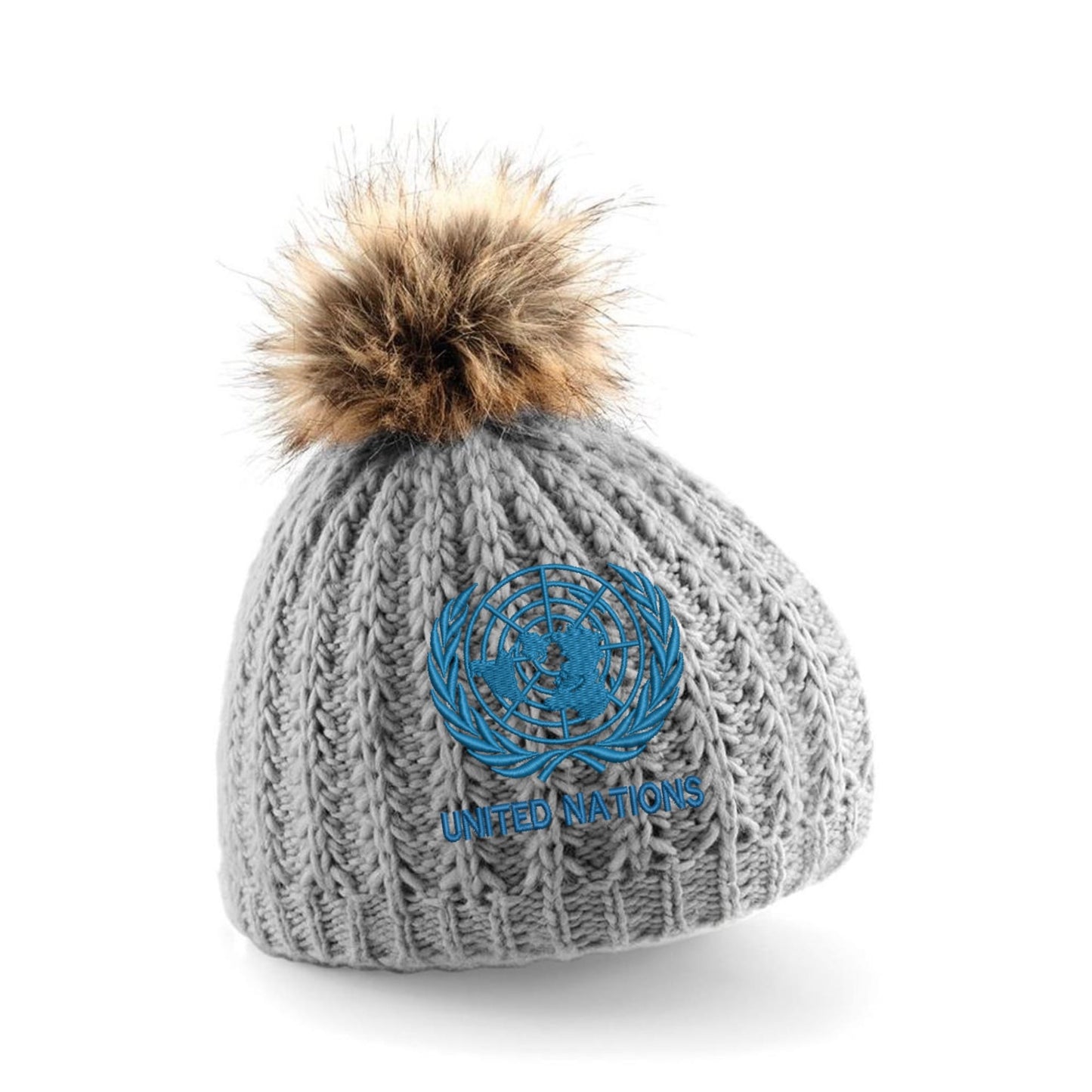 United Nations Pom Pom Beanie Hat