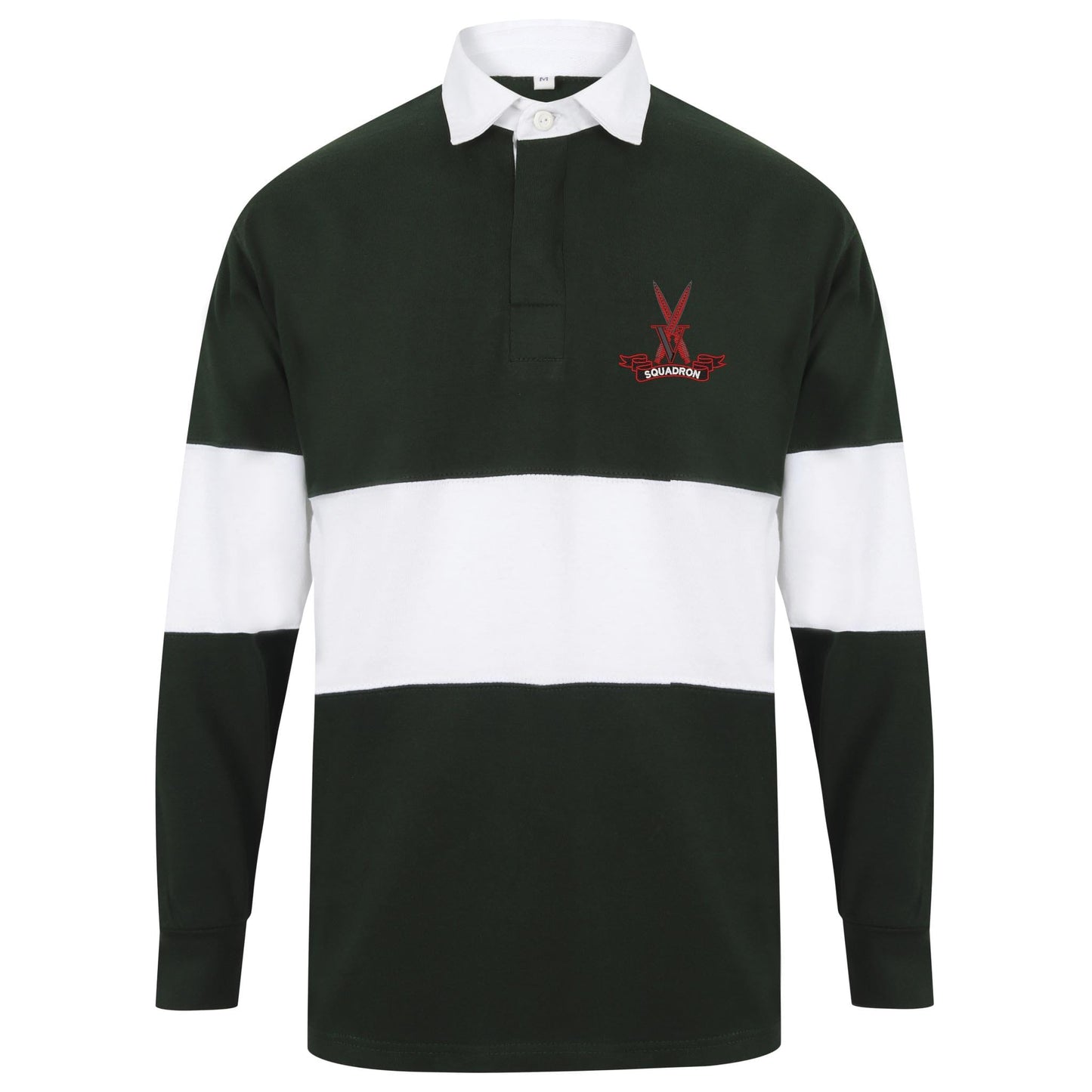 V Squadron Long Sleeve Panelled Rugby Shirt
