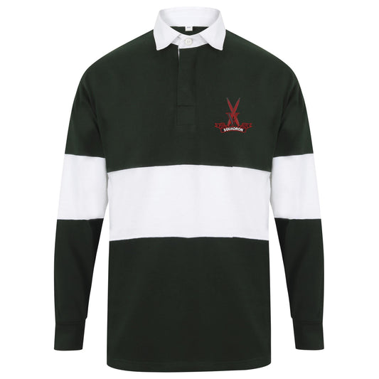 V Squadron Long Sleeve Panelled Rugby Shirt